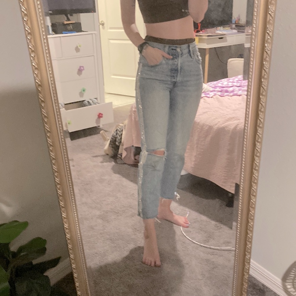 Levis 501 sparkly jeans great condition!